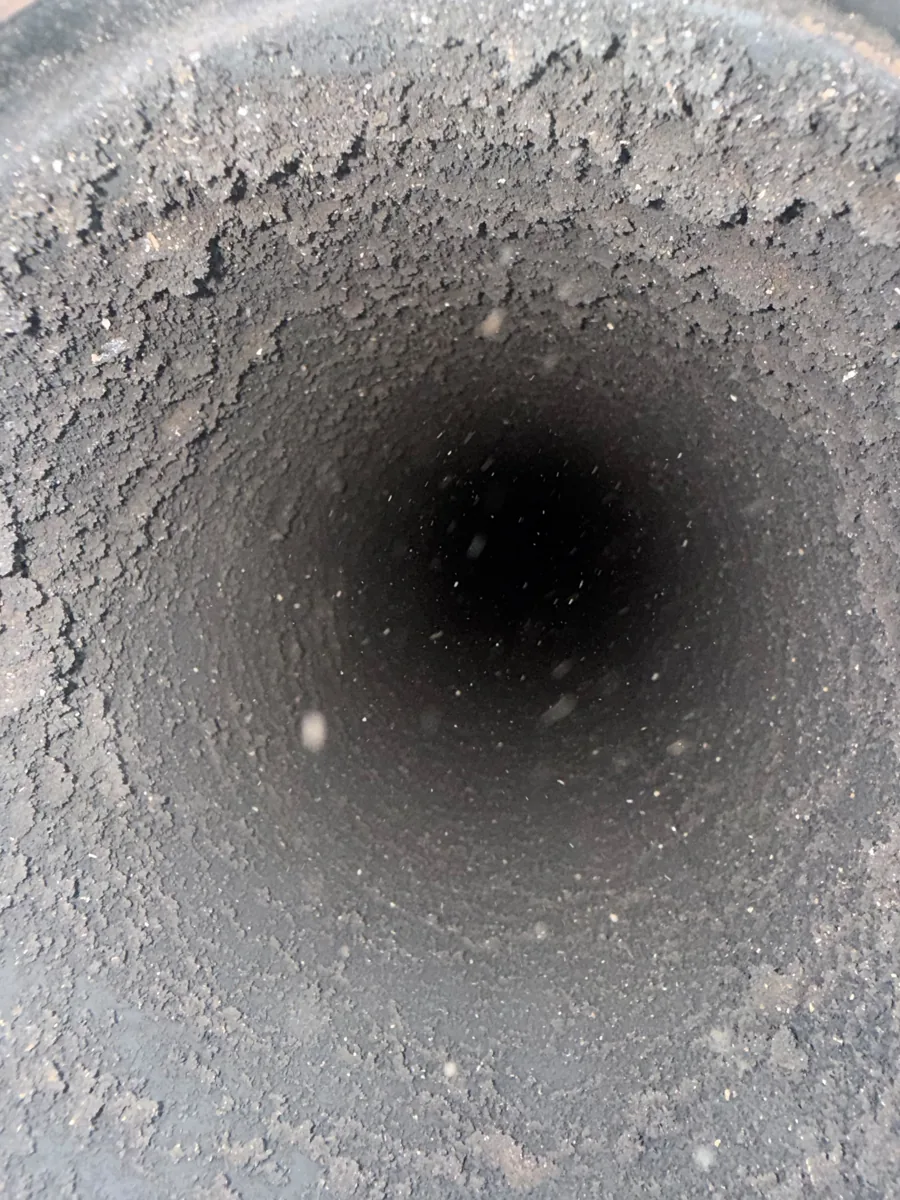Creosote glaze you cannot see from the firebox