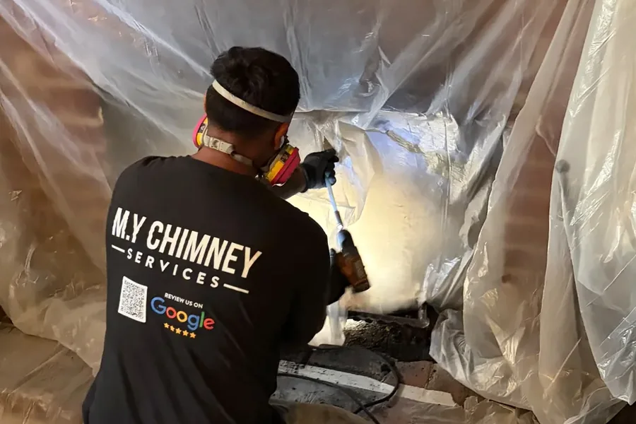 Containment down, vacuum running — we leave no mess